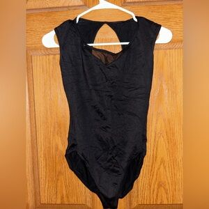 Black Leotard w/ Corset Back